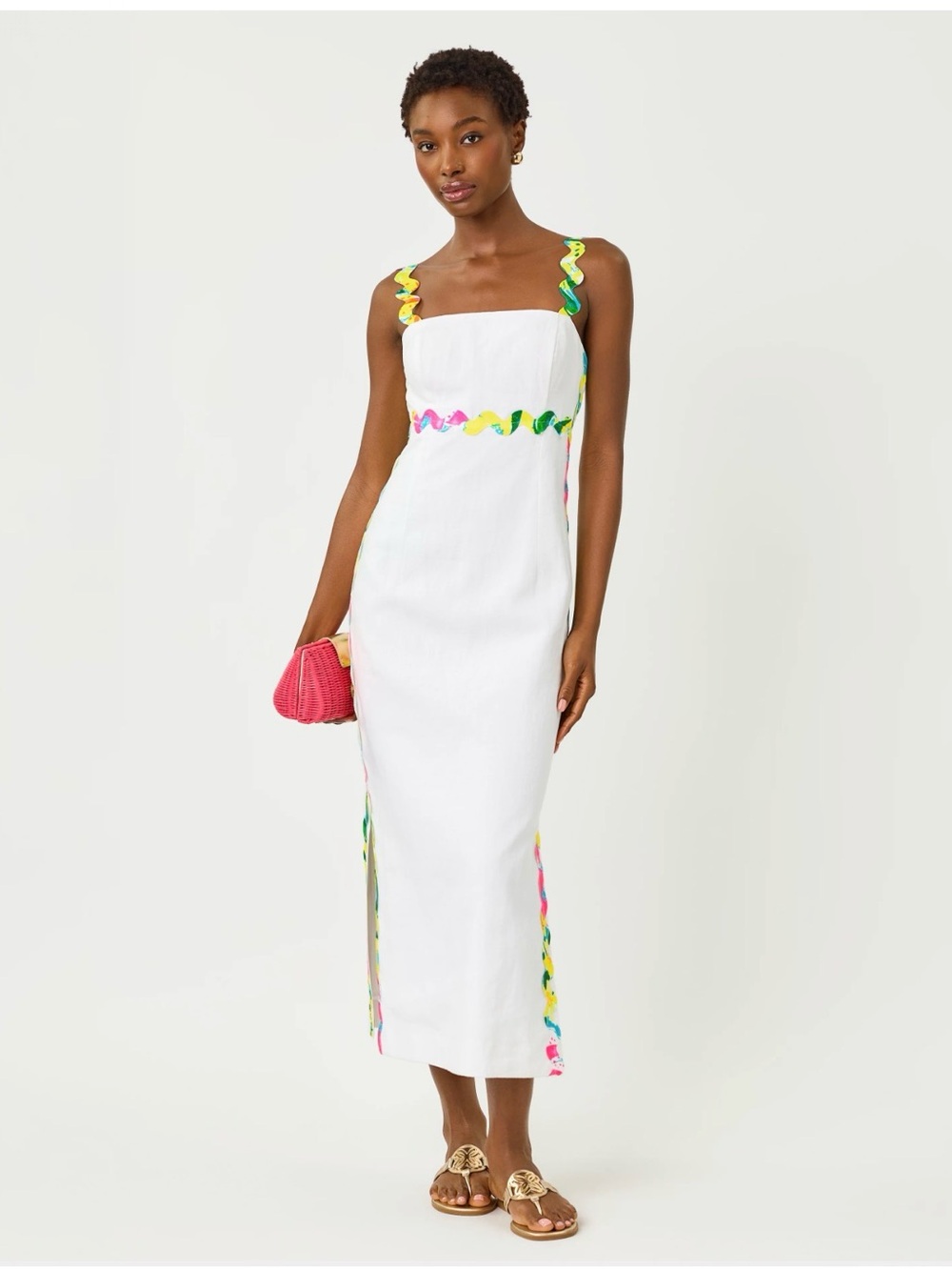 Lilly Pulitzer Mikayla Linen Midi Dress NWT